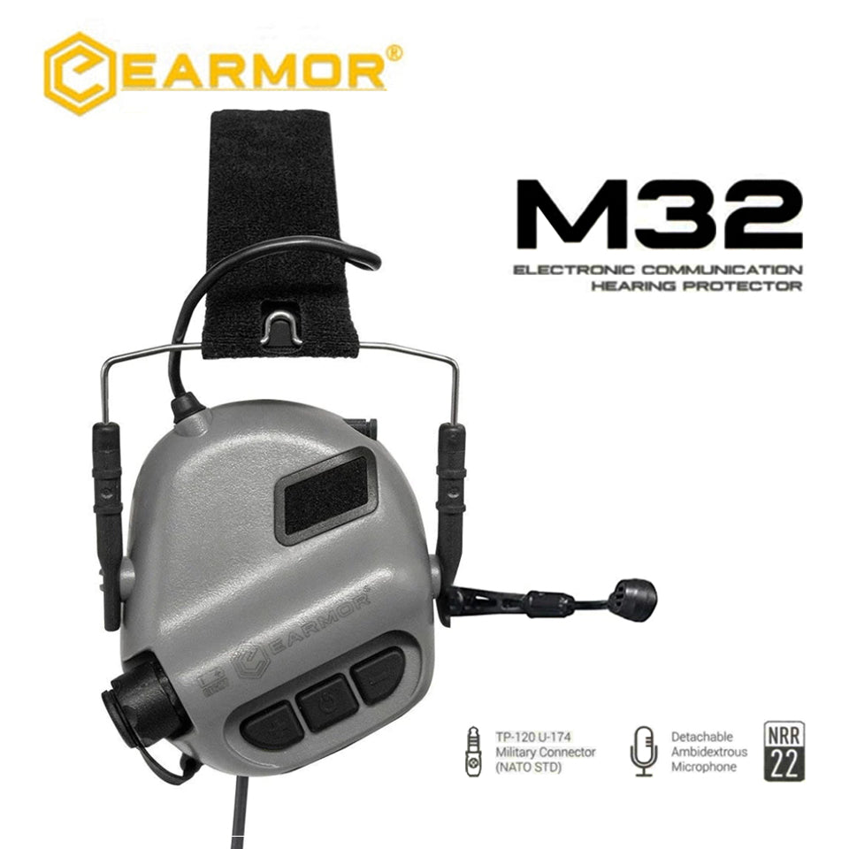 EARMOR M32 MOD4 Auriculares tácticos Aviación Reducción de ruido Auriculares de comunicación-TAN