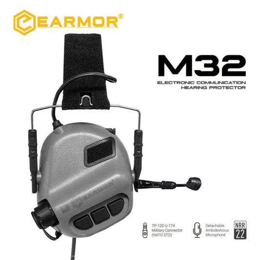 EARMOR M32 MOD4 Tactical Headsets Aviation Noise reduction Communication Earphones-TAN