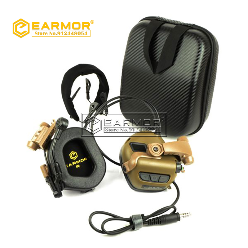 OPSMEN EARMOR M32X-Mark3 MilPro RAC Auriculares Auriculares estándar militares - Verde follaje