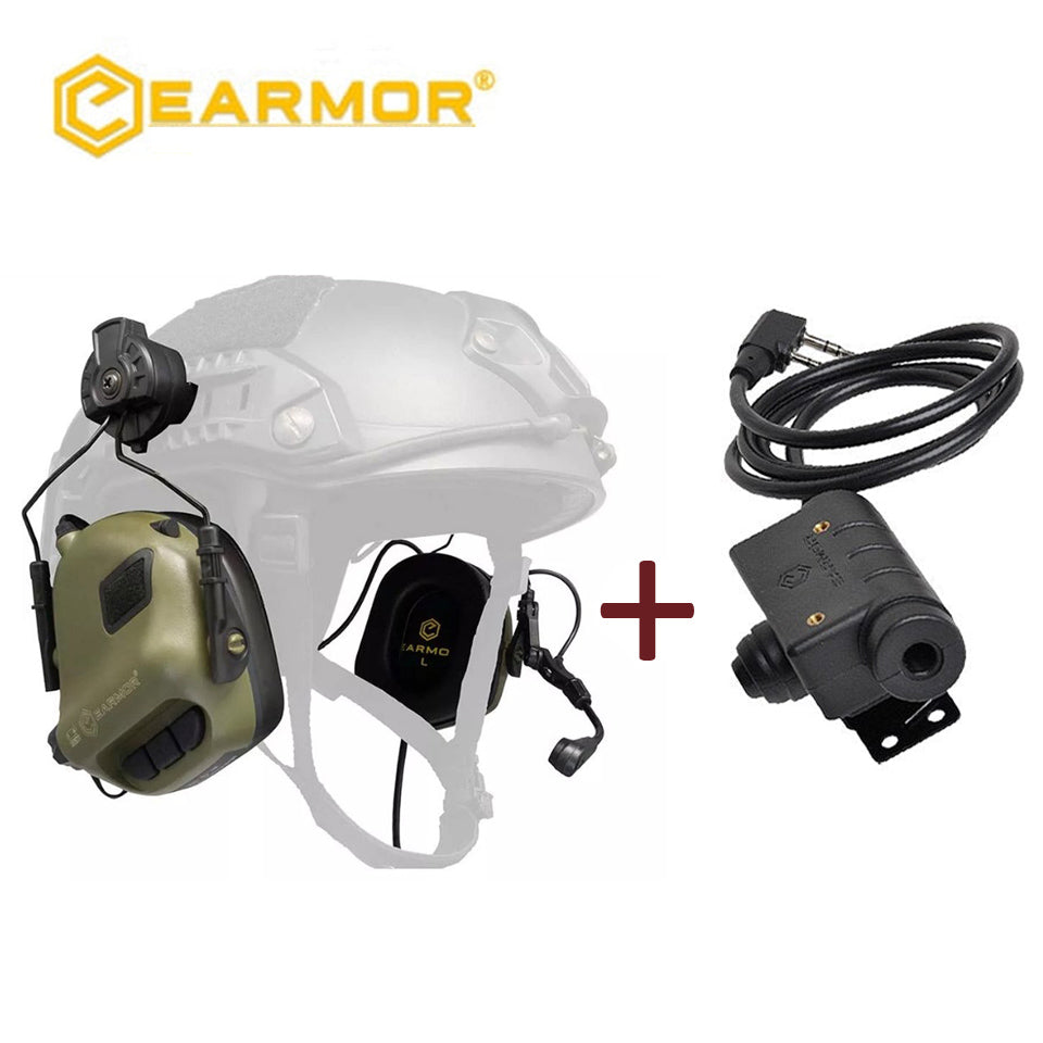 Casque EARMOR M32H MOD4 et adaptateur M51 Kenwood PTT Baofeng Communication Radio