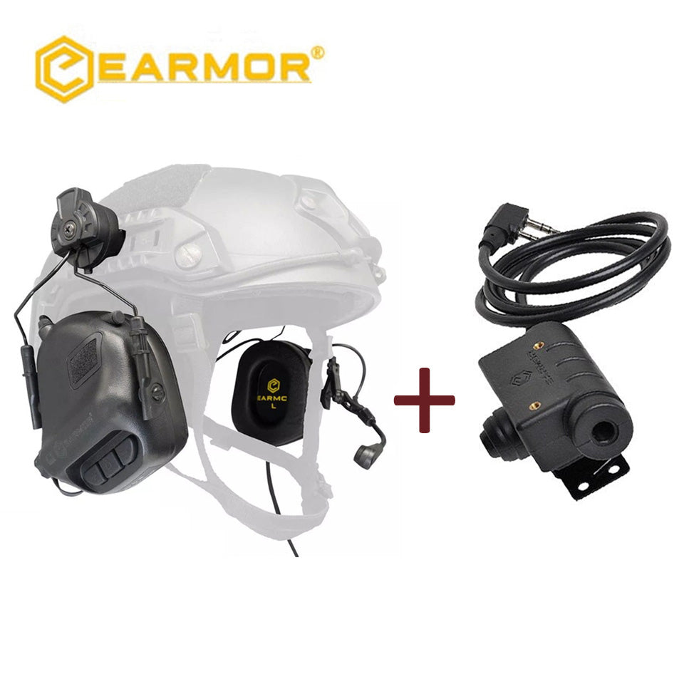 Casque EARMOR M32H MOD4 et adaptateur M51 Kenwood PTT Baofeng Communication Radio