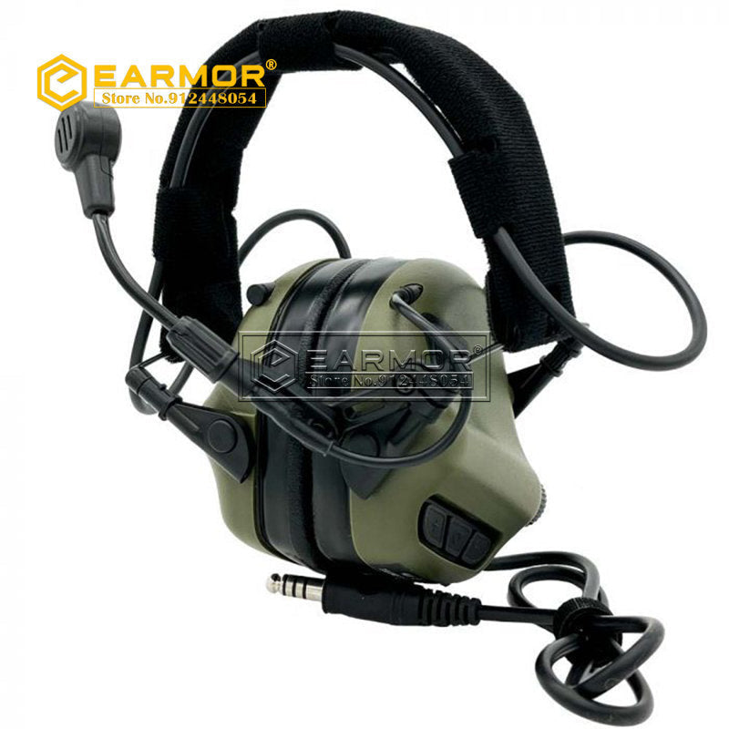 EARMOR M32-Mark3 MilPro Headset Military Standard Hearing Protector- Black