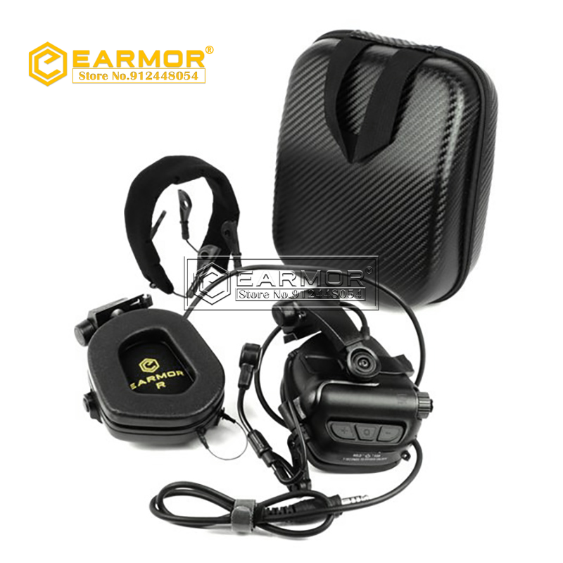 Casque RAC standard militaire OPSMEN EARMOR M32X-Mark3 MilPro - Noir