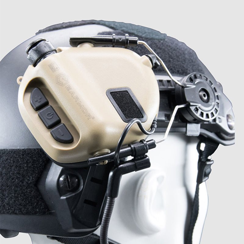 EARMOR M32H MOD4 Casque Tactique Protection Auditive De Communication Electronique - Coyote Brown