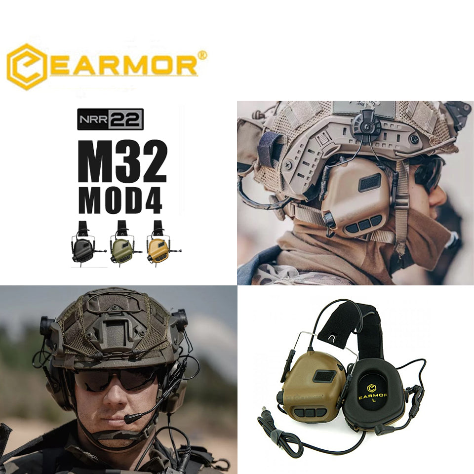 EARMOR Communication Headset M32 MOD4 IPSC Shooting Aviation Noise Canceling