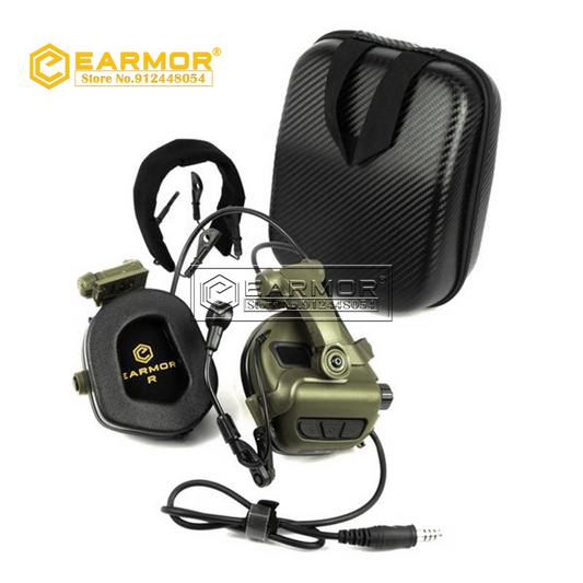 OPSMEN EARMOR M32X-Mark3 MilPro RAC Auriculares Auriculares estándar militares - Verde follaje