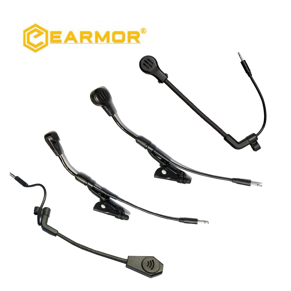 EARMOR Tactical Headset Microphone Replacement Boom mic collection