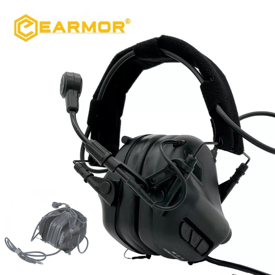 EARMOR M32-Mark3 MilPro Casque Protecteur Auditif Standard Militaire - Noir