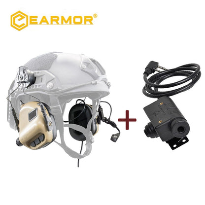 Casque EARMOR M32H MOD4 et adaptateur M51 Kenwood PTT Baofeng Communication Radio