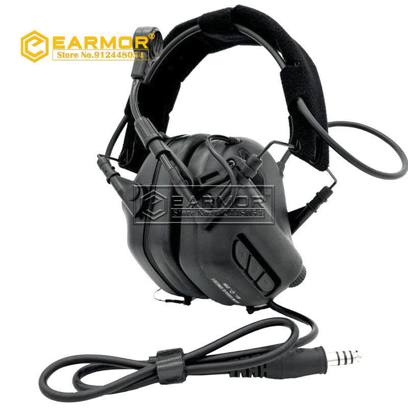 EARMOR M32-Mark3 MilPro Auriculares estándar militares - Verde follaje