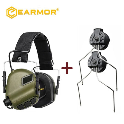 EARMOR M31 MOD4 Juego de auriculares tácticos y adaptador de riel ARC Auriculares IPSC de 6 colores