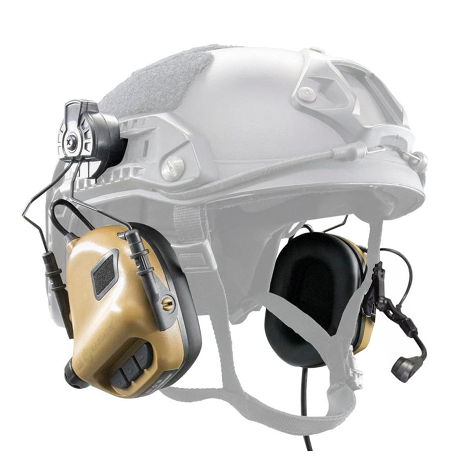 EARMOR M32H MOD4 Casque Tactique Protection Auditive De Communication Electronique - Coyote Brown