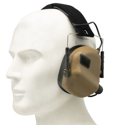 EARMOR M31-MOD4 Auriculares tácticos IPSC Protector auditivo para disparos - Coyote Brown