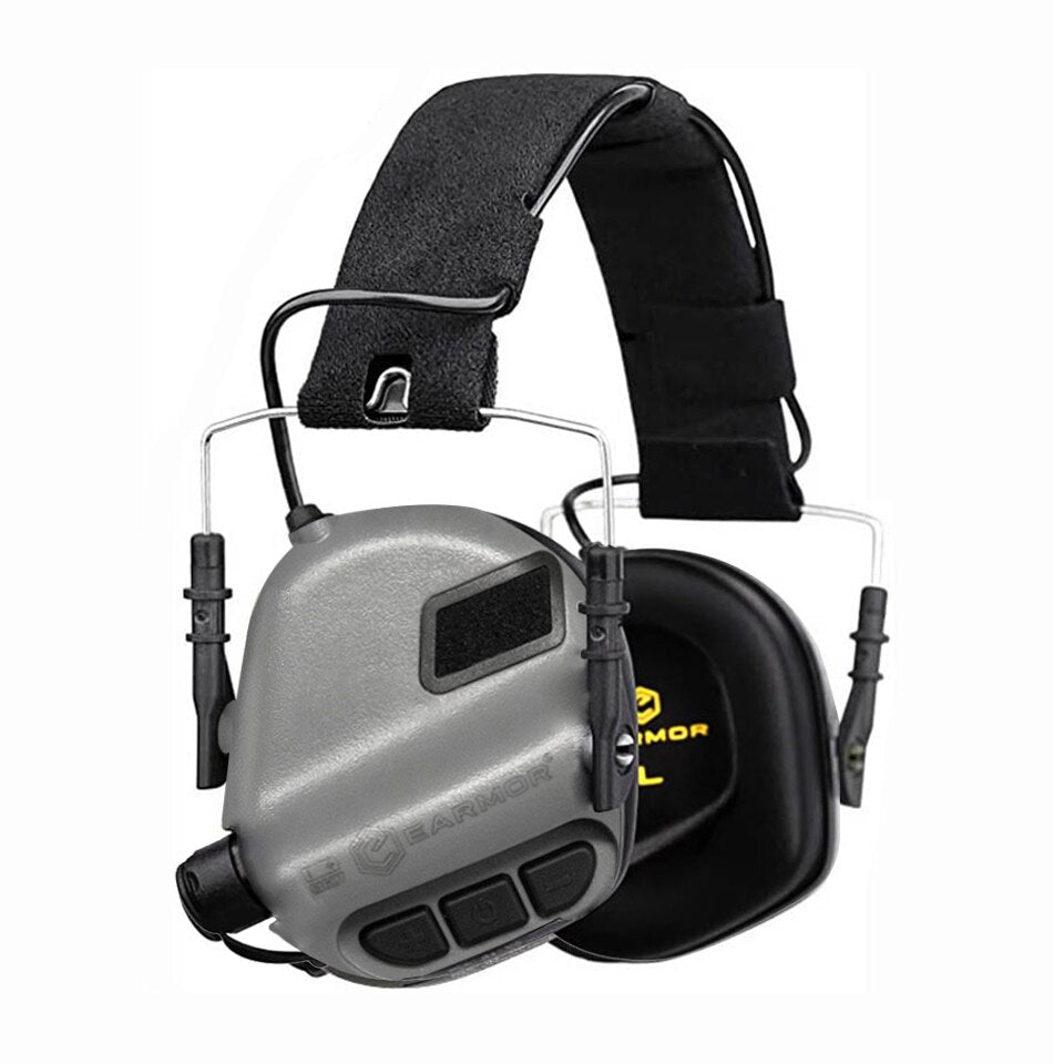 EARMOR M31 MOD4 Casque Tactique Réduction Du Bruit Protecteur Auditif - Cadet Gris