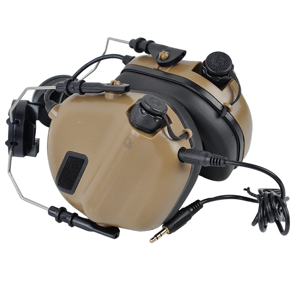 EARMOR M31H MOD4 Tactical Headset Hearing Protection for Ops-Core MT Fast ARC Helmet-Coyote Brown