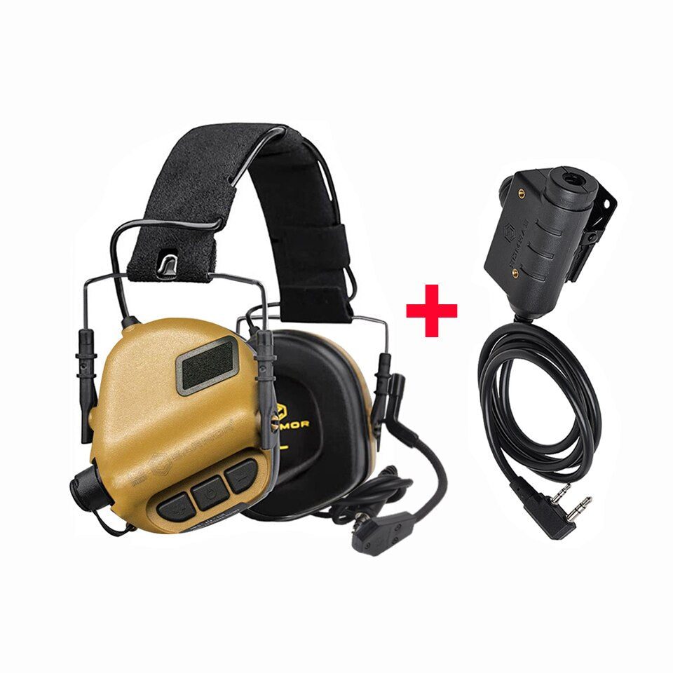 EARMOR M32 MOD4 casque tactique et ensemble d'adaptateurs M51 PTT système de Communication tactique