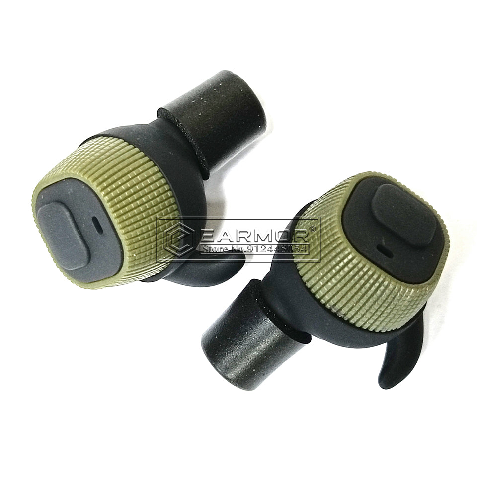 Bouchons d'oreilles de tir EARMOR M20 IPSC, protection auditive électronique, feuillage vert 