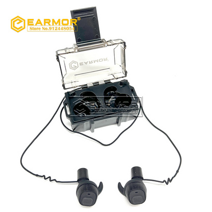 EARMOR M20 Electronic Earplug In Ear Hearing Protector IPSC Shooting Earplugs - Black