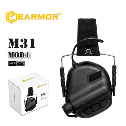 EARMOR M31 MOD4 Casque Tactique Tir Casque De Suppression Du Bruit - Noir