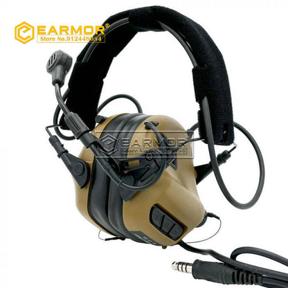 EARMOR M32-Mark3 MilPro Auriculares estándar militares - Verde follaje