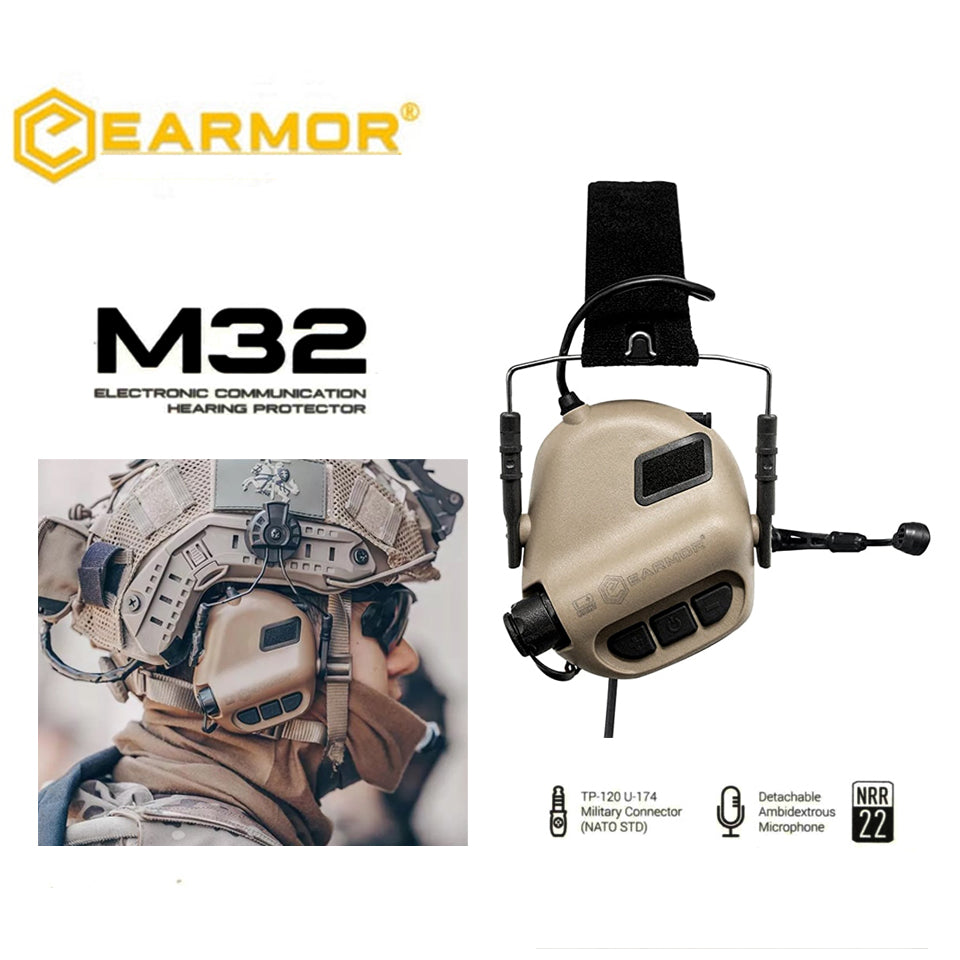 EARMOR M32 MOD4 Ipsc Schieten Auriculares tácticos Militaire Luchtvaart Communicatie