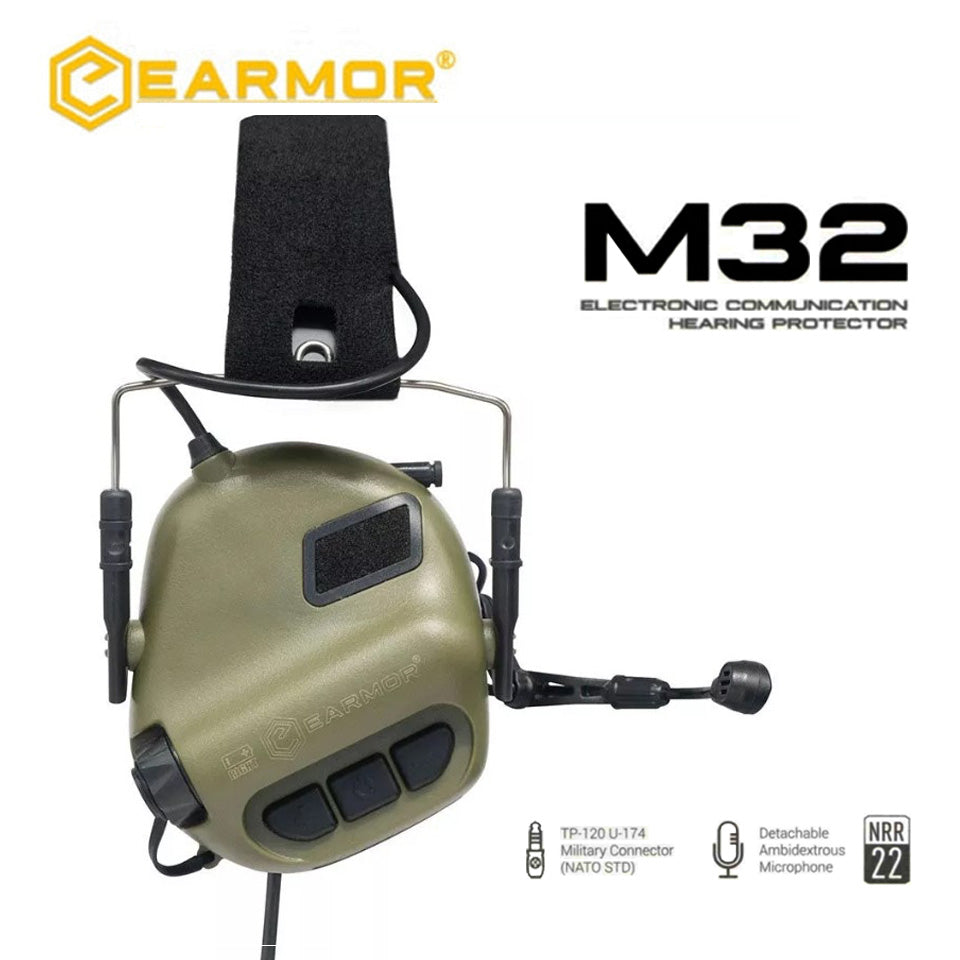 EARMOR M32 MOD4 Auriculares tácticos Electrónica Comunicación Reducción de ruido Auriculares 